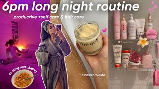 6pm self care night routine🌙🧴🧁روتيني الليلي فاش كنبغي نتهلا فراسي🌟💅🏻 shower routine🧖🏻‍♀️ [upl. by Enelyad]