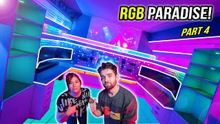 How we TRANSFORMED our GAMING ROOM with RGB Lighting [upl. by Iaras]