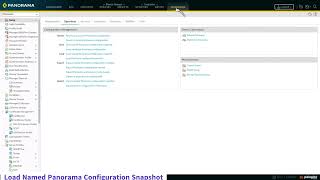 54 Load Named Panorama Configuration Snapshot [upl. by Duff]