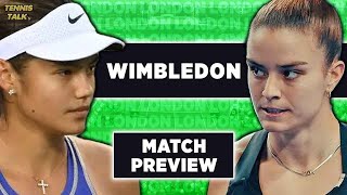 Raducanu vs Sakkari  Wimbledon 2024  Tennis Prediction [upl. by Nora]