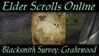 Blacksmith Survey Grahtwood Elder Scrolls Online ESO redo [upl. by Bonnette]