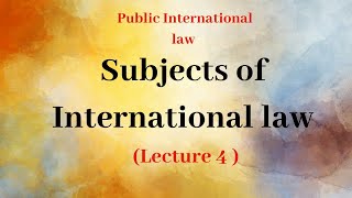 Subjects of International law in Hindi [upl. by Knudson670]