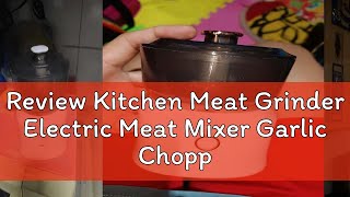 Review Kitchen Meat Grinder Electric Meat Mixer Garlic Chopper Baby Food Blender Wireless Food Proc [upl. by Haim]