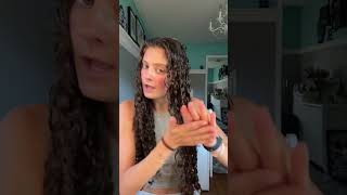 best way to get frizz free curly hair curlyhair curls [upl. by Sixel]