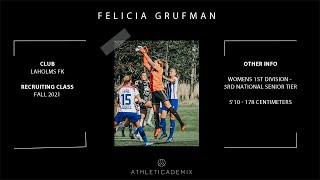 Athleticademix  Felicia Grufman  Fall 2021  Committed to Niagara [upl. by Domeniga]