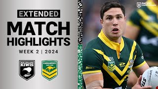 Pacific Championships 2024  New Zealand Kiwis vs Australian Kangaroos  Extended Highlights [upl. by Nykal]