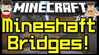 Minecraft MINESHAFT BRIDGES in Ravines  New Terrain Feature [upl. by Anoiek]