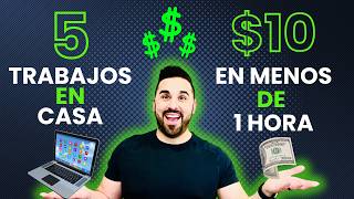 ✅Gana 10 en Menos de 1 Hora con Trabajos Online  Trabaja desde casa y Gana dinero en internet🔥 [upl. by Esinet]