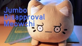 Jumbo Disapproval Meowchi from ThinkGeek [upl. by Aerised127]