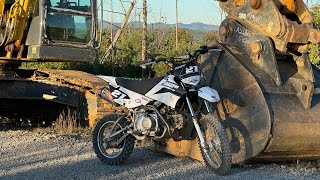 RIPPING KLX110RL ON CONSTRUCTION SITE [upl. by Ayikaz234]