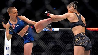 Rose Namajunas Vs Zang Weili 1 HD Highlights ufc Thugrose [upl. by Milton]