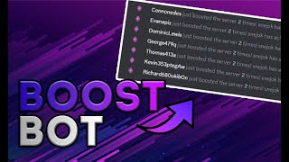 NEW FREE Server Boosting Bot is Insane 2024  How To Use It [upl. by Eidna]