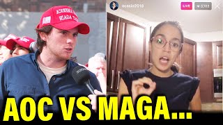 AOC Asks MAGA One Question… the Results are STUNNING [upl. by Ameehsat]