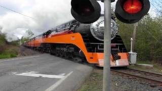 1 most viewed train SP 4449 crossing at Roberts Oregon [upl. by Ttsepmet915]