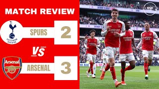 TOTTENHAM 23 ARSENAL REVIEW  NERVOUS END  Premier League [upl. by Mercier]