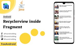 Recyclerview in Fragment Android Studio Tutorial  Recyclerview  Fragment  Java  2023 [upl. by Annawat103]