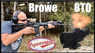 Browe BTO 4x32 Prism Scope Review Trijicon ACOG Killer [upl. by Nelluc]