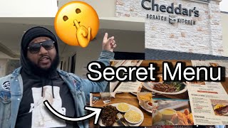 Unlocking CHEDDAR’S Scratch Kitchen’s SECRET MENU  Food Review [upl. by Atsyrt]