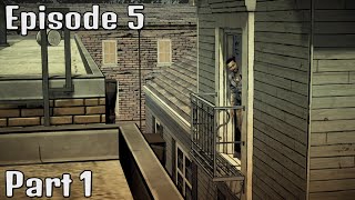 Telltale The Walking Dead Episode 5  quotNo Time Leftquot Part 1 [upl. by Enirehtac]