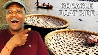 My First Coracle Boat Experience Would You Ride a Coracle Hampi Old City [upl. by Mesics816]