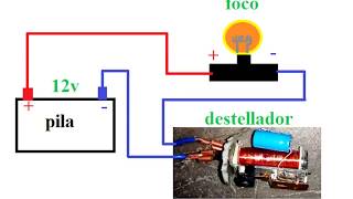 ¿Cómo funcionan las intermitentes en el auto destellador [upl. by Ellerud]