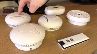 Device Setup  How to Pair Interlinked Battery Smoke Alarms Scottish Fire Regulation Smart Detect UK [upl. by Samanthia]