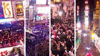 New Years Eve Times Square Celebrations amp Aftermath EarthCam Live [upl. by Chaudoin]