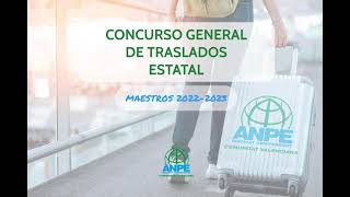 CONCURSO GENERAL DE TRASLADOS 20222023 [upl. by Crowe]