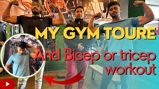 My😎GYM🏋️TOUR और  वर्कआउट मैं MAJA A GAYA🥵 [upl. by Edniya]