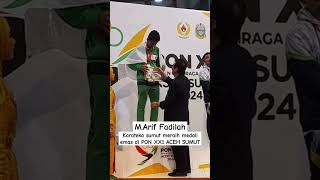 Marif Karateka Sumut meraih medali emas PON ACEH SUMUT 2024 karate Beritaviral pon feedshorts [upl. by Harding]