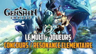 Genshin Impact Le multijoueurs   Concours  La résonance élémentaire [upl. by Nedak]