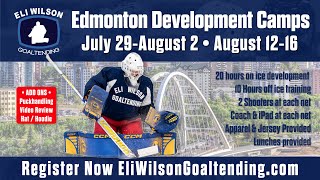 Eli Wilson Goaltending  Edmonton Development Camps 2024 itsaboutskill [upl. by Hajidahk]