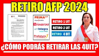 RETIRO AFP 2024  ¡COMUNICADO IMPORTANTE ¿CUÁNTO DINERO PODRÁS RETIRAR ¿CUÁLES SON LOS REQUISITOS [upl. by Assenov]