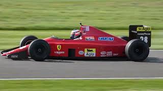 Gerhard Berger in the Ferrari 640 Demonstration at Goodwood [upl. by Bogusz527]