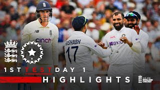 England Bowled Out For 183  England v India  Day 1 Highlights  1st LV Insurance Test 2021 [upl. by Percy779]