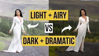 Light and Airy VS Dark and Dramatic Photography [upl. by Drwde]