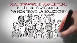 Stampa bigliettini bomboniere online [upl. by Oicafinob]