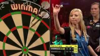 Lakeside BDO World Darts Championships 2014 Round 1 Fallon Sherrock v Rilana Erades [upl. by Ahsatan779]