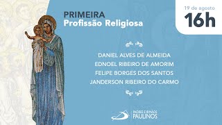 Primeira Profissão Religiosa  Padres e Irmãos Paulinos [upl. by Airetnahs522]