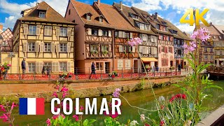 Colmar France romantic flower town an incredible city of art history and heritage Colmar 4K [upl. by Ulita]