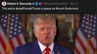 RFK Jr says THIS earns Donald Trump a spot on Mount Rushmore 🇺🇸 Agree [upl. by Ramoh125]