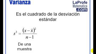 Estadistica  Medidas de Dispersion [upl. by Aspia]