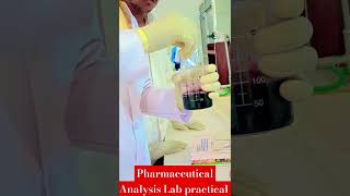 KMnO4 dissolve in 100 ml water  To prepare in pharmaceutical analysis lab [upl. by Evers91]