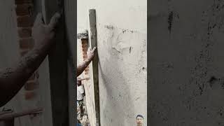 Wall plaster processshortsshortsfeed construction wallplaster plaster cementplaster [upl. by Ashwell]