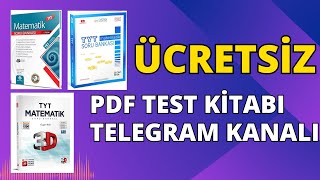 ÜCRETSİZ PDF TEST KİTABI TELEGRAM KANALI  Örnek Öğrenci [upl. by Garrick]