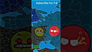 Zombie Outbreak In Nutshell☠🥵 USSR VS ZOMBIE VIRUS🥶🌏⚔ Part 7 shorts countryballs geography [upl. by Emmer]