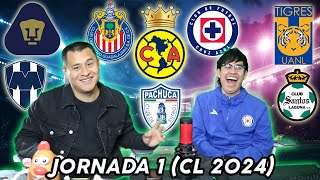 PRONOSTICOS JORNADA 1 Liga mx  CLAUSURA 2024 🔥🔥🔥 [upl. by Jessy]