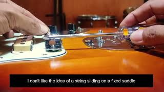 Fender Jaguar Tremolo setting pt 2 English sub [upl. by Cavill402]