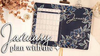 ⚜️ JANUARY 2024 Plan With Me  Bullet Journal Monthly Setup [upl. by Nigle]