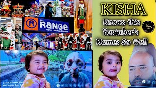 amp Kisha Knows some of the youtubers very well amp Amazing Christmas Decoration in The Range Swindon [upl. by Aelc283]